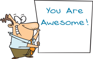 you are awesome sign
