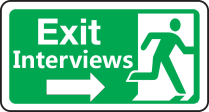 Exit Interviews Sign